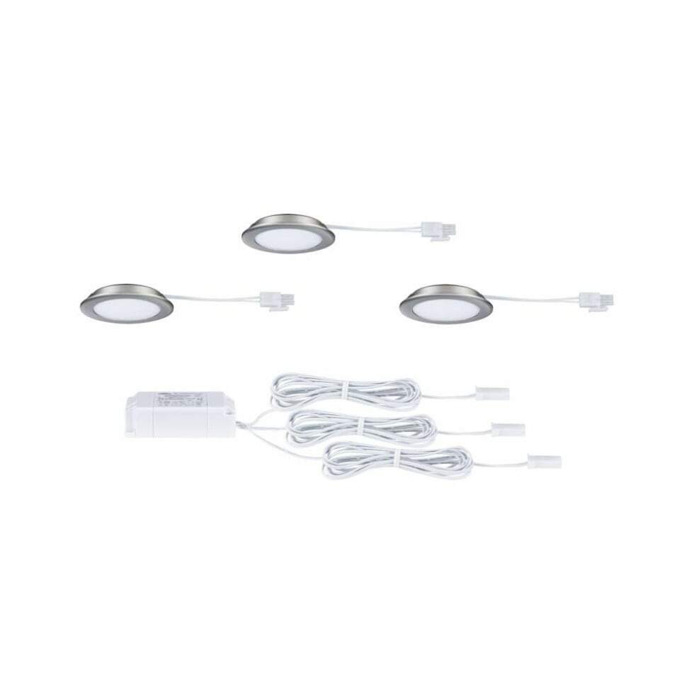 💡 Spot Encastré LED Paulmann 939.47 – 6,8W – Fer Brossé – Dimmable, 2700K