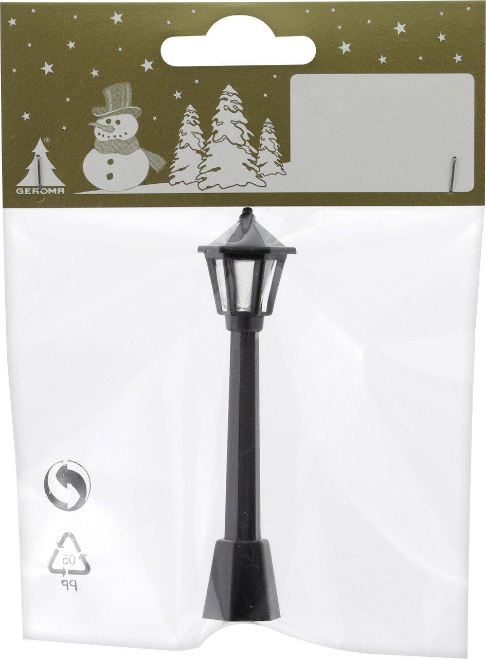 Decorative plastic lantern figurine, Ø 2 x 8 cm, black, 1 piece
