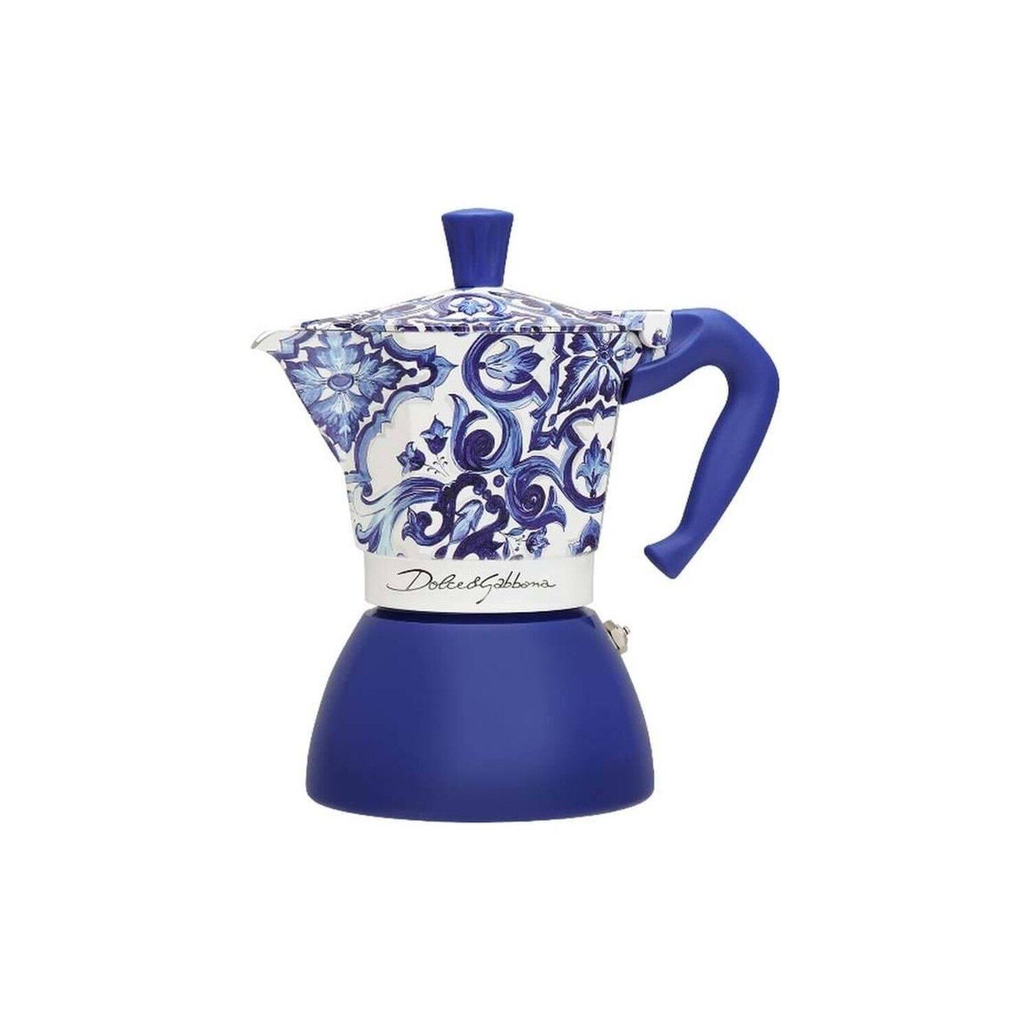 BIALETTI MOKA - 0005357 INDUCTION 6T D&G BLU MEDITERRANEO