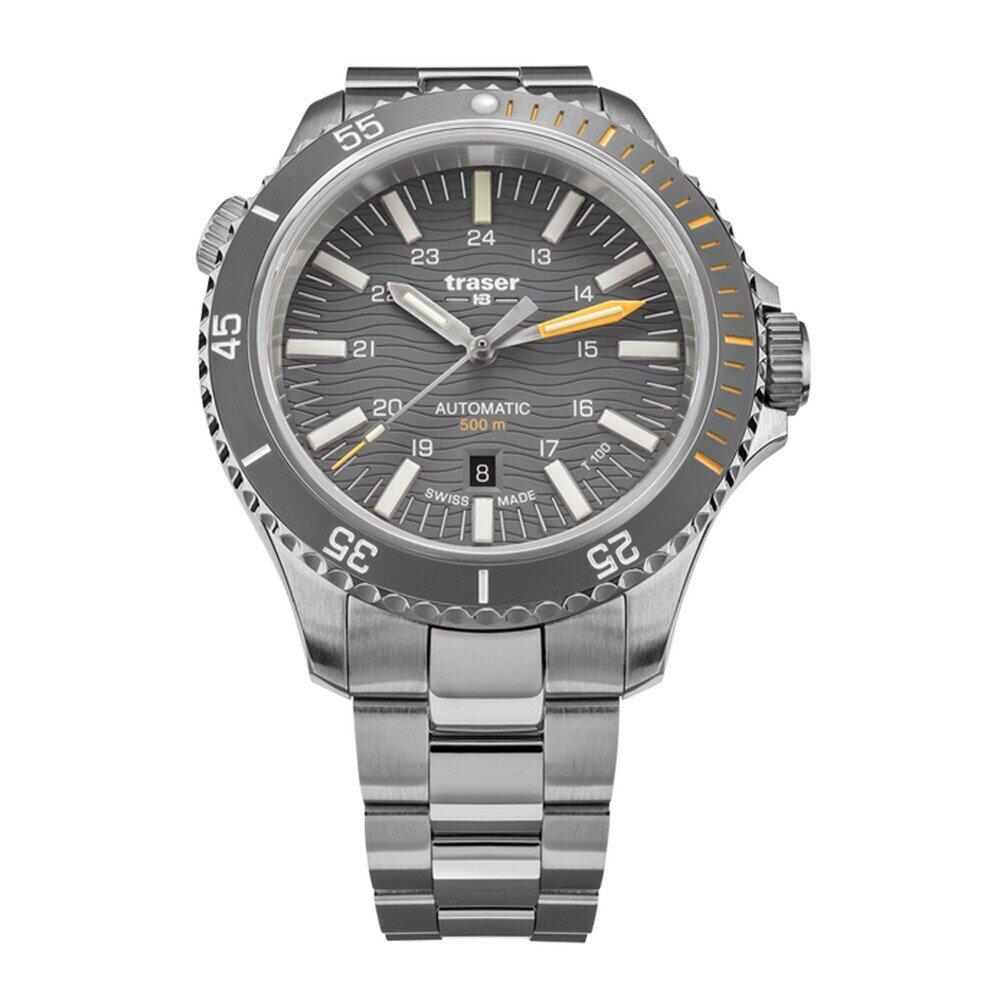 Traser H3 - 110332 - Montre homme automatique - P67 Diver Automatic T100 Grey