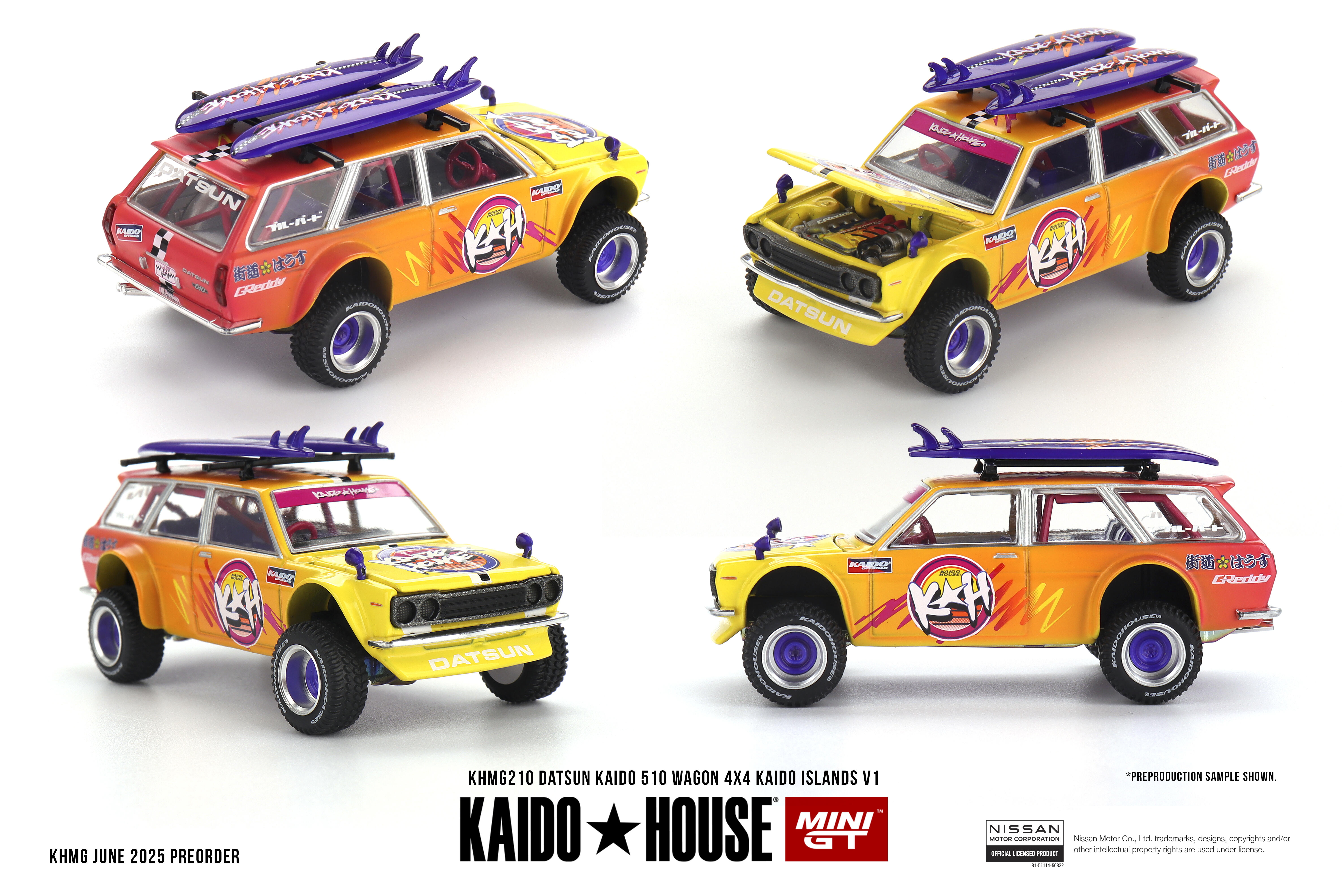 Kaido★House / Mini GT - #KHMG210 - Datsun Kaido 510 Wagon 4x4 Kaido Islands V1 - 1/64