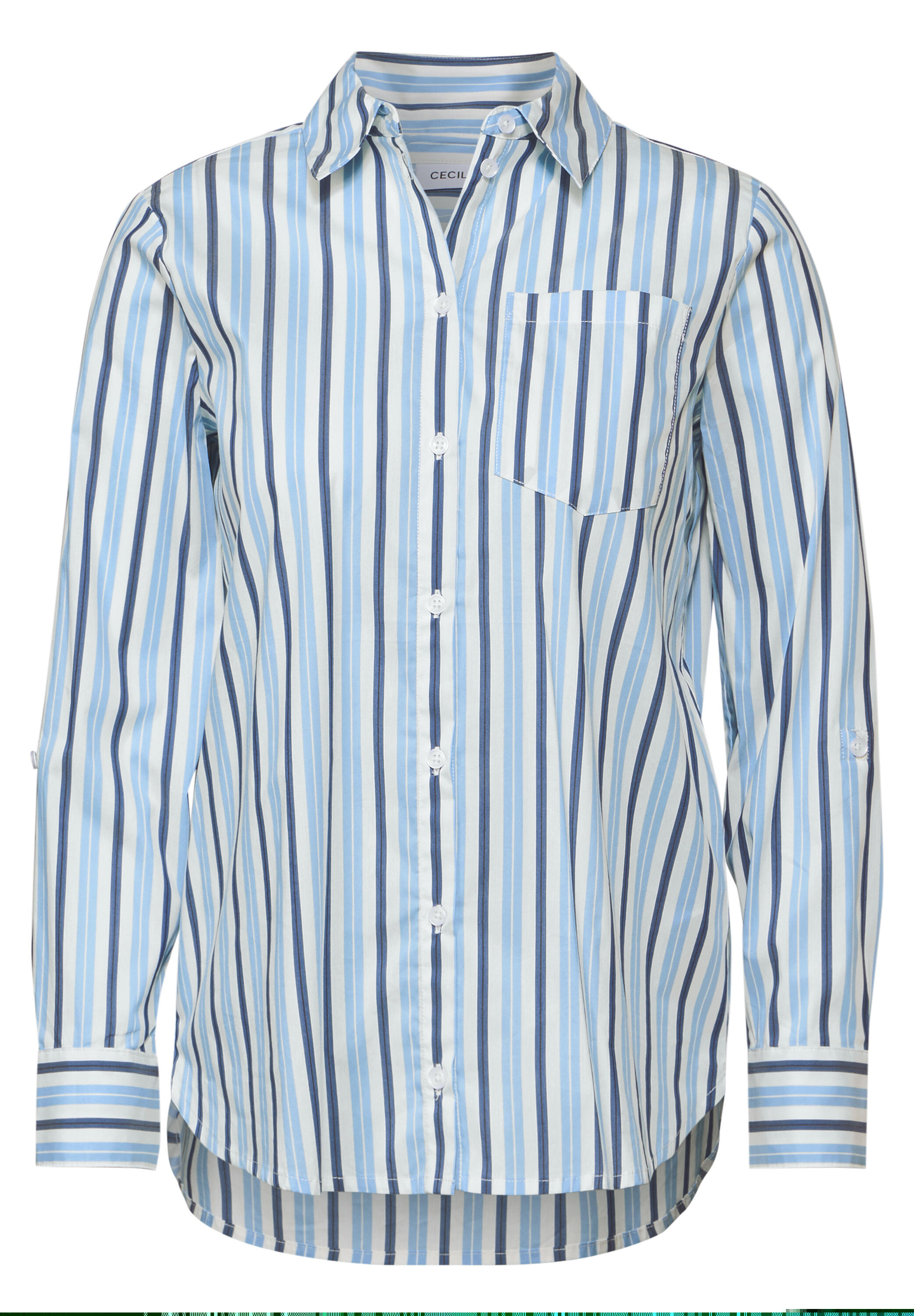 Stripe Longstyle Blouse