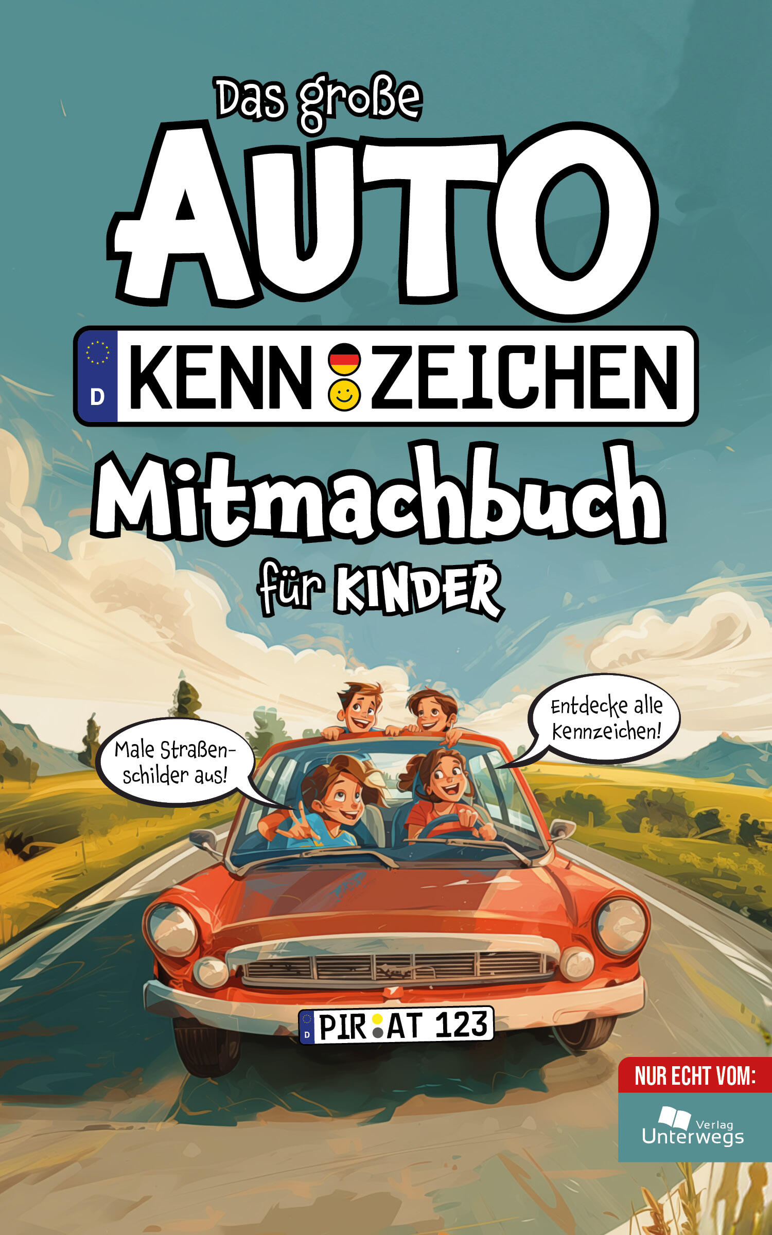 Das grosse Auto "Deutschland Kennzeichen" mitmachbuch für Kinder