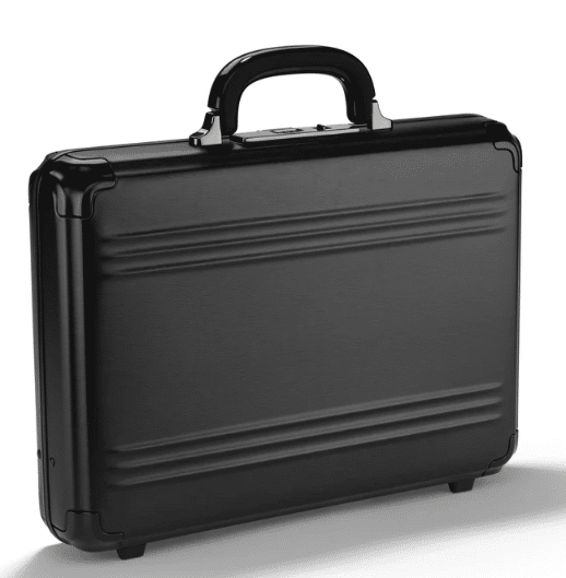 Mittelgroßer schwarzer Koffer, ZERO HALLIBURTON