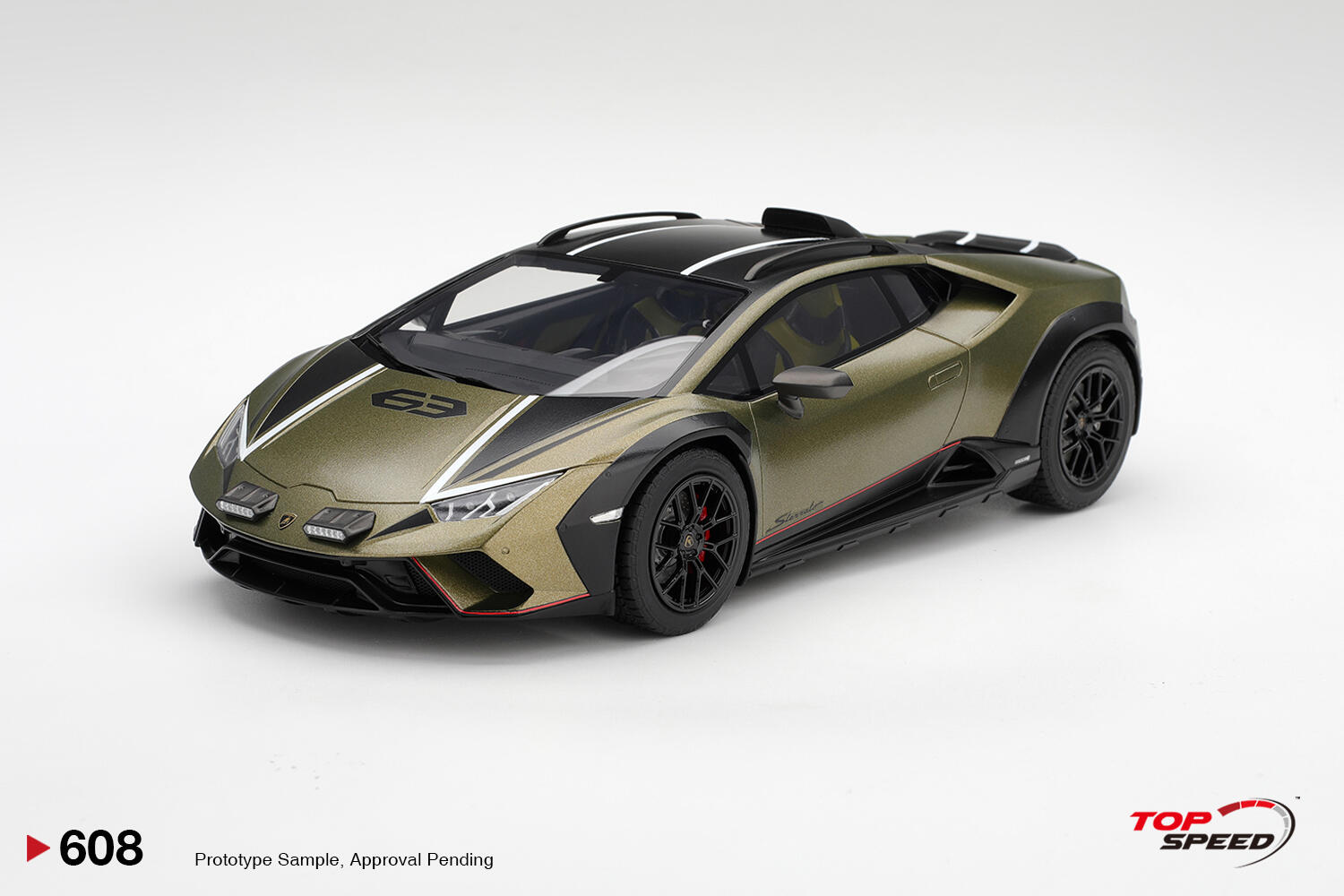 [Pre-Order Only] Top Speed - Lamborghini Huracan Sterrato - Verde Gea Matt - #TS0608 - 1/18