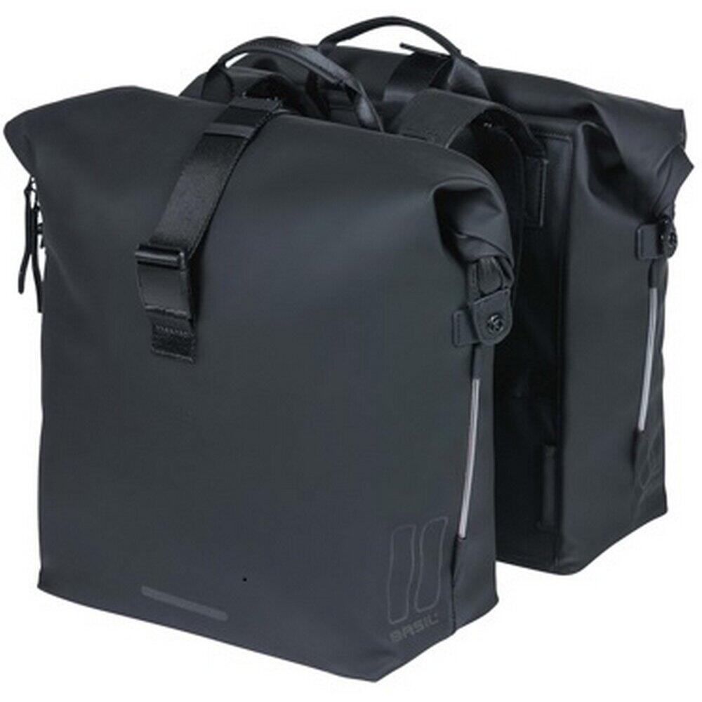Doppelpacktasche Basil SoHo Nordlicht 41 Liter 31 x 13 x 37 cm - Schwarz