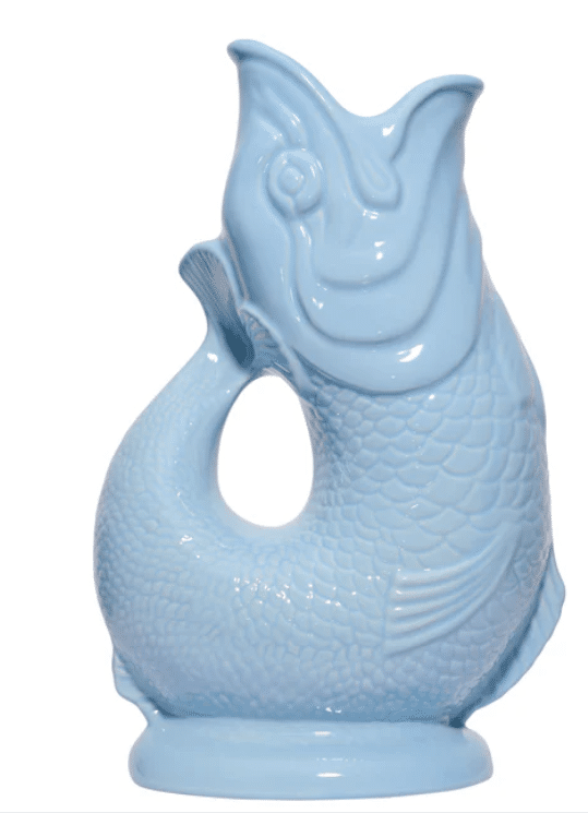 Gluckigluck - Gluggle Jug - Fish Jug in Light Blue