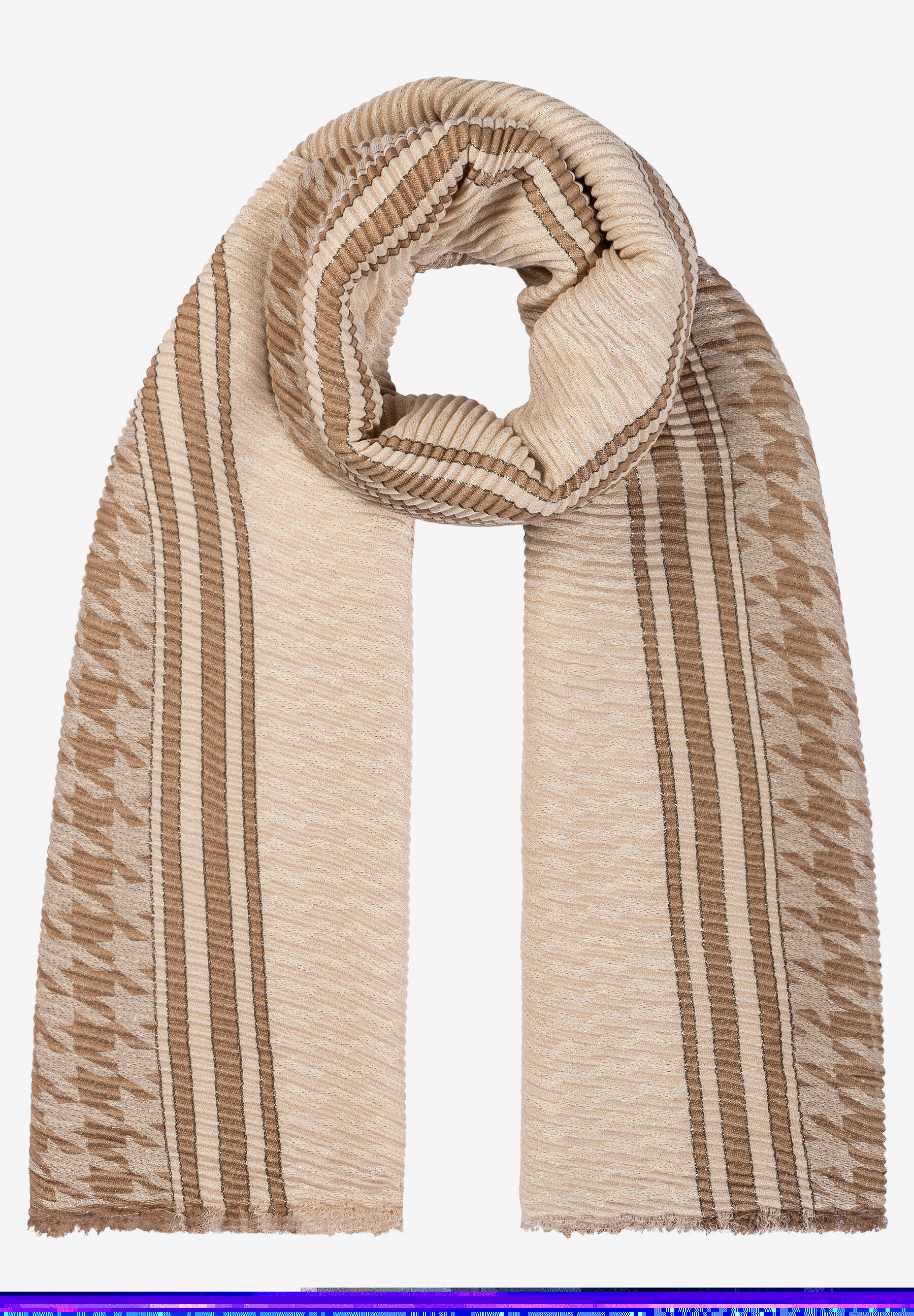 Plissee Scarf with Glitter