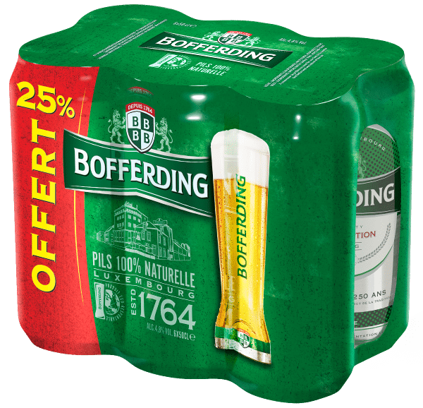 BOFFERDING PILS -25% 4,8° CANS 6x50cl
