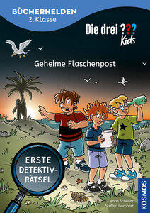 Scheller, Anne: Die drei ??? Kids - Geheime Flaschenpost Erste Detektivrätsel, Erstleser Kinder ab 7 Jahre 2. Klasse, Bücherhelden - Die drei ??? Kids