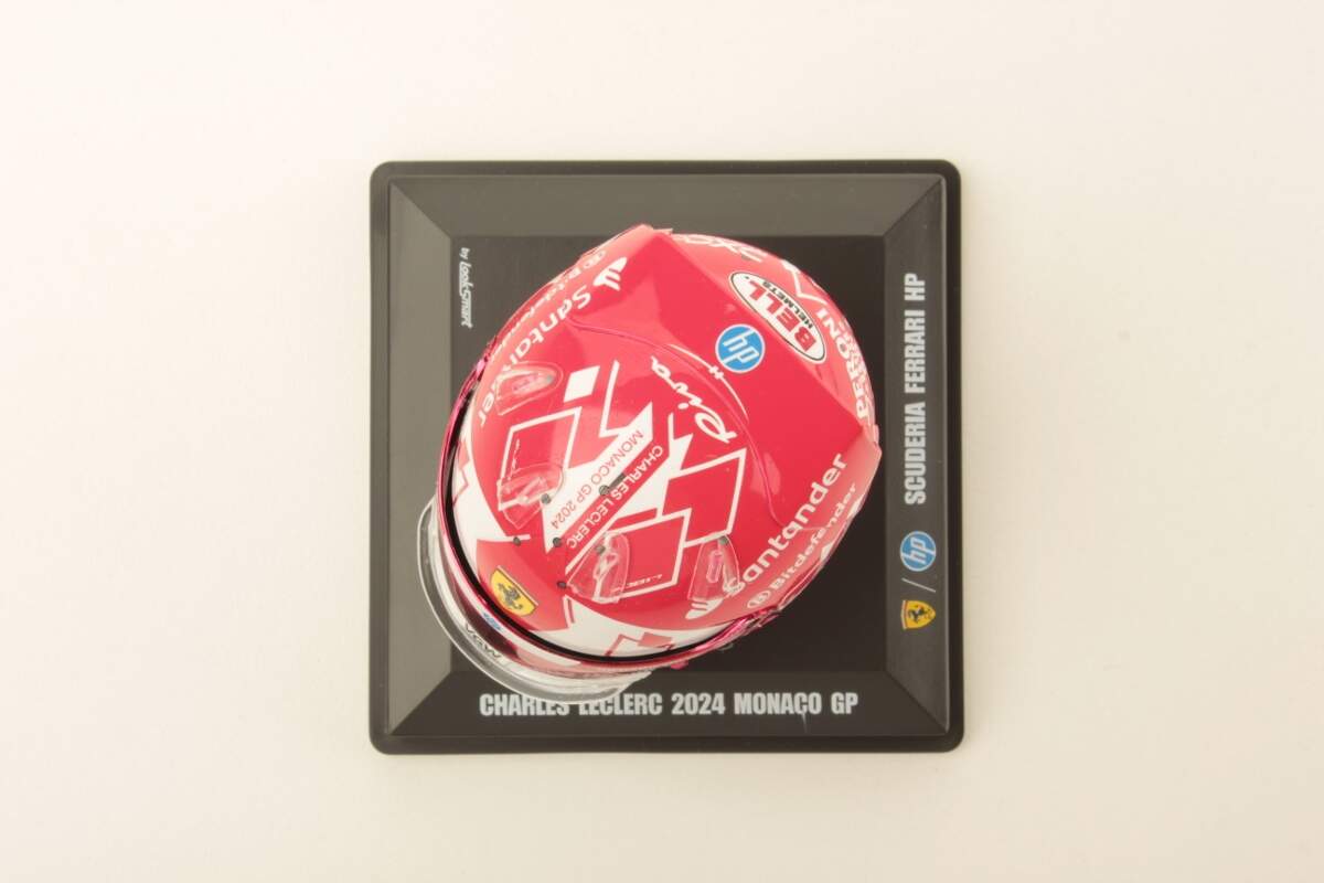 Casque Miniature 1/5 Charles Leclerc 2024 Monza GP - Collection Ferrari F1 Par Look Smart