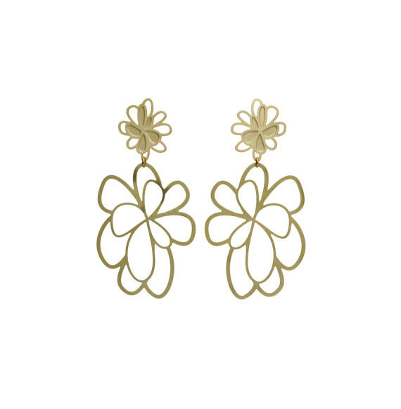 Aurea vergoldeter Metope-Ohrring