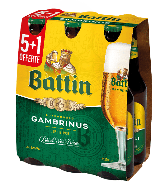 BATTIN GAMBRINUS  5,2° 5+1 VP 6x33cl