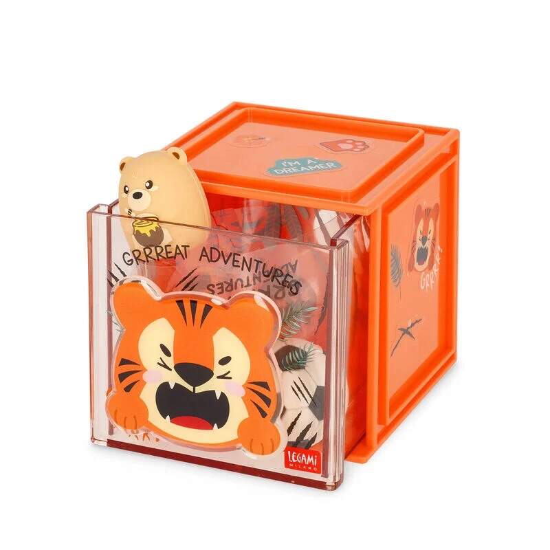 Legami Anpassbarer Schreibtisch Organizer - Cutie Cube - Tiger