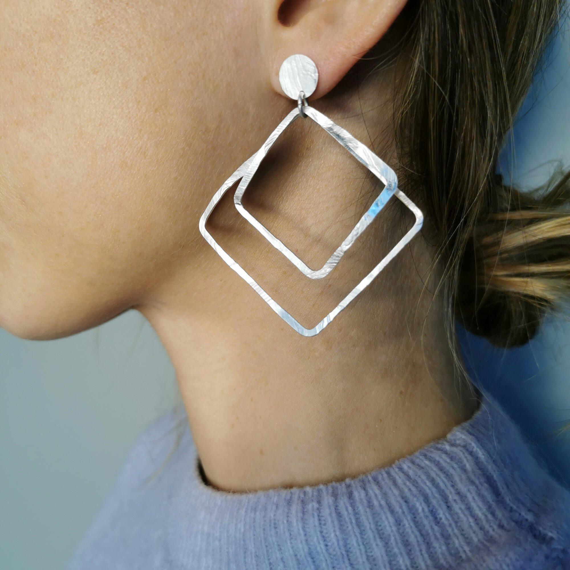 Aire Earrings silberbeschichtet