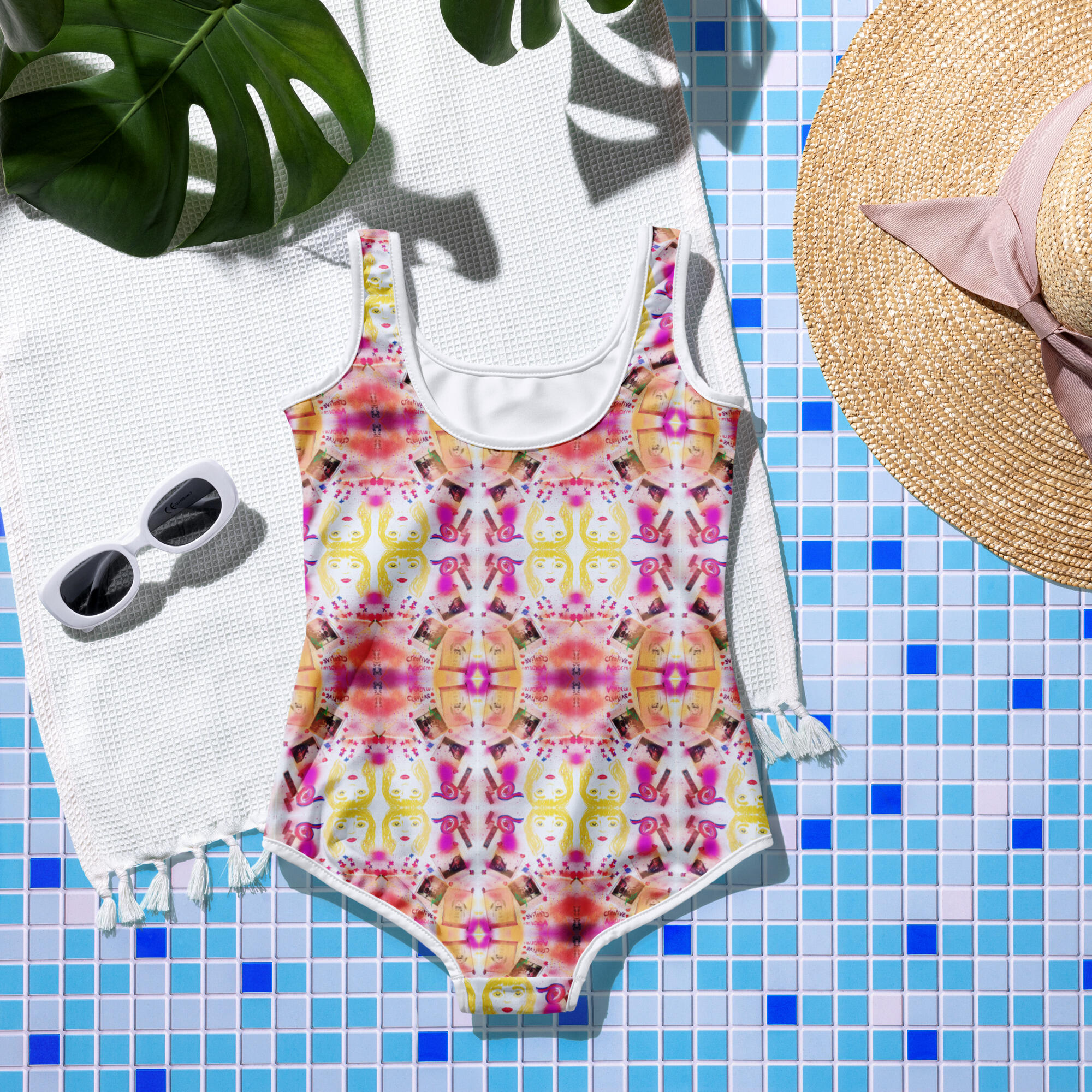 Art Edition Kids Swimsuit: Tribal Love