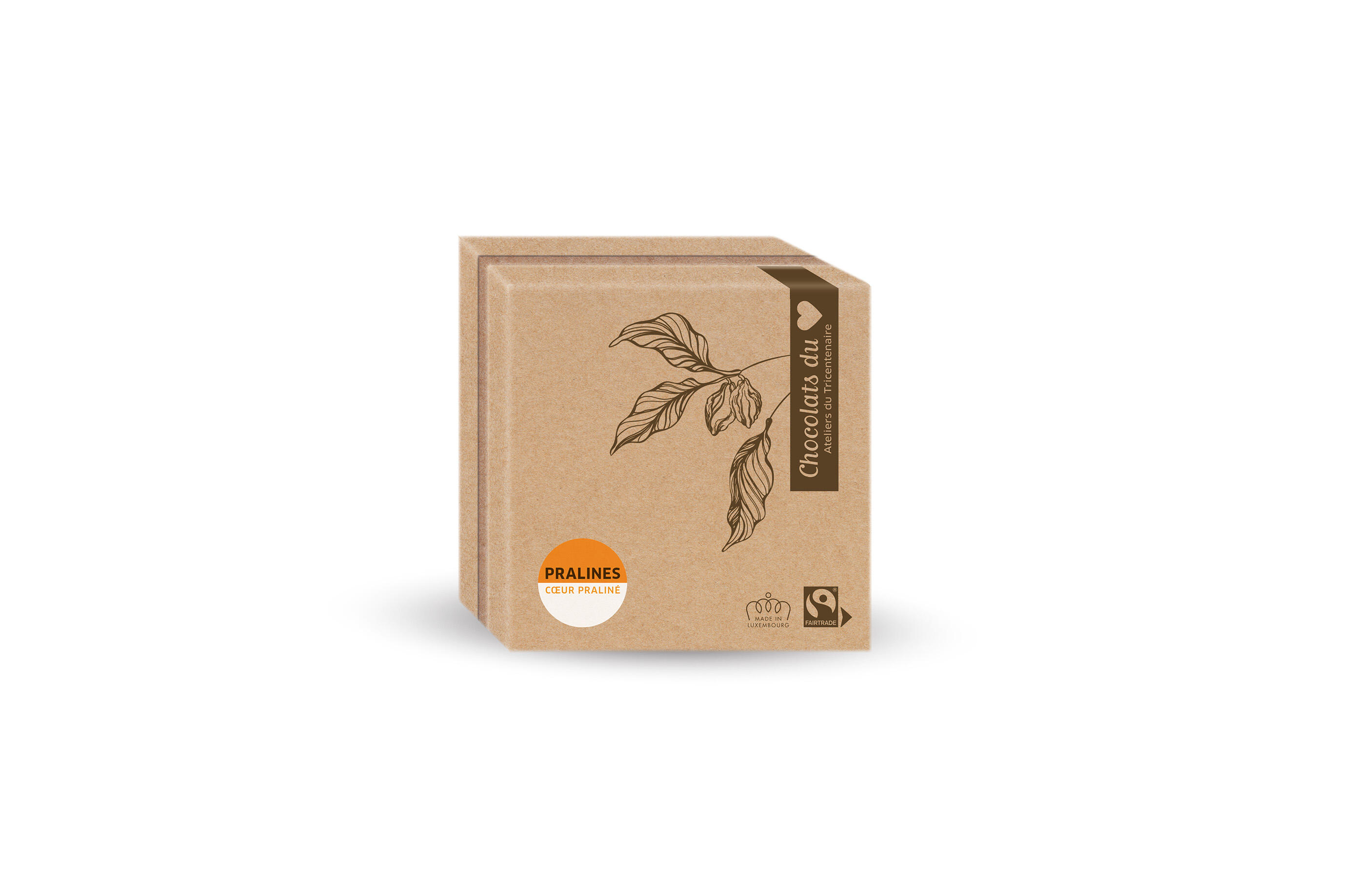 Coffret de Luxe 9 pralines, PRALINÉES Fairtrade 85g