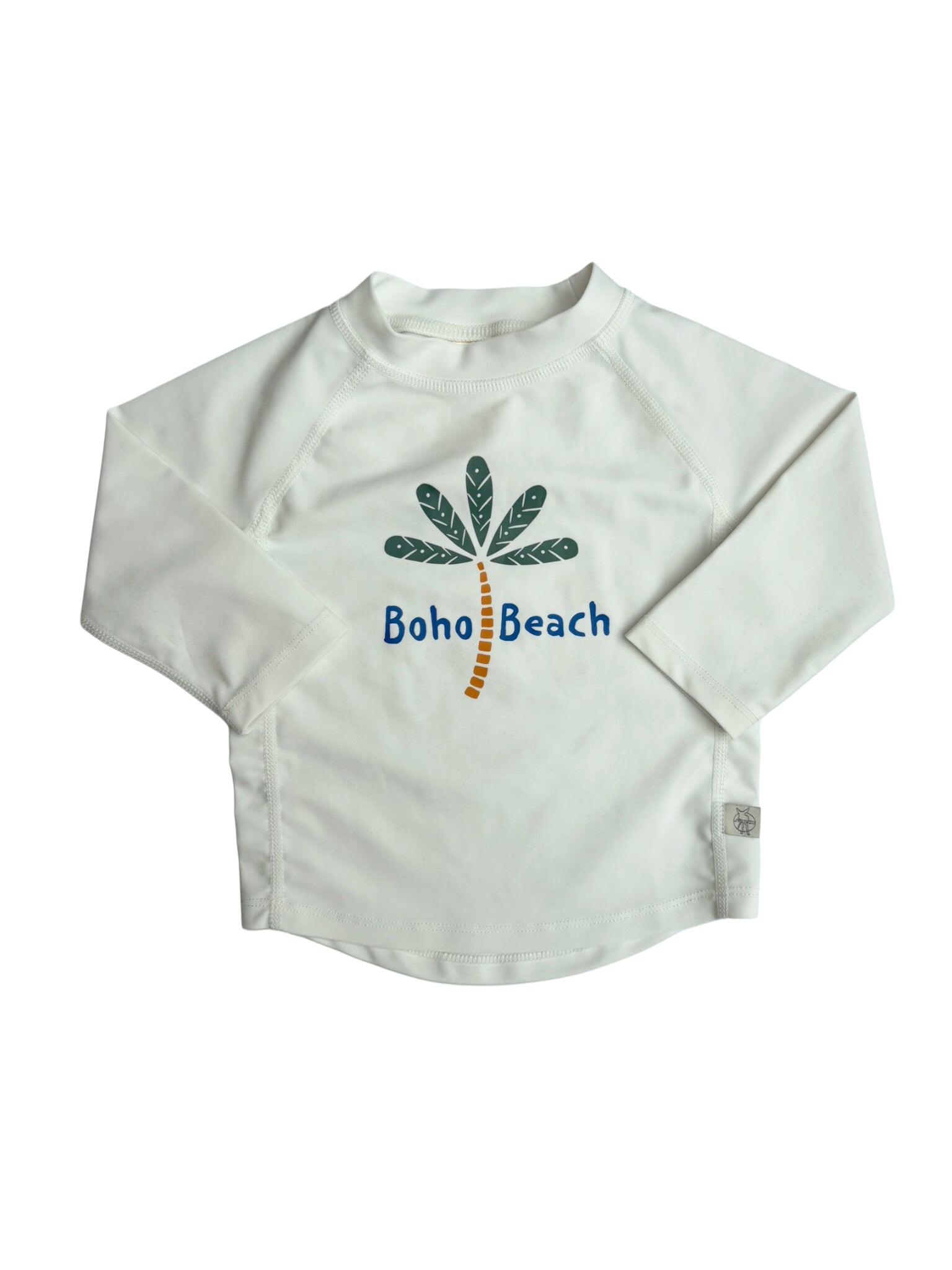 Lässig Sunshirt de plage boho blanc (7-12 mois)