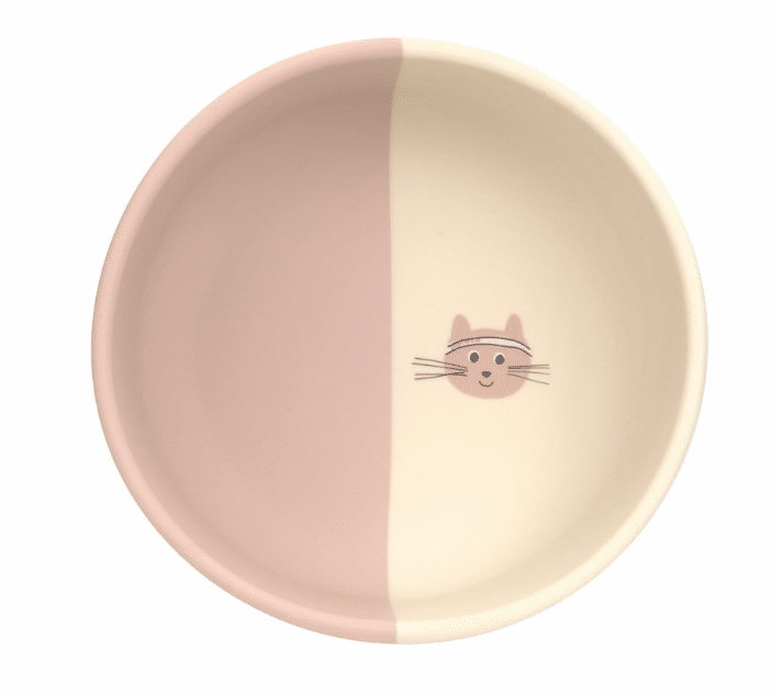 Lässig Kids' Silicone Bowl - Tiny Team, Katze