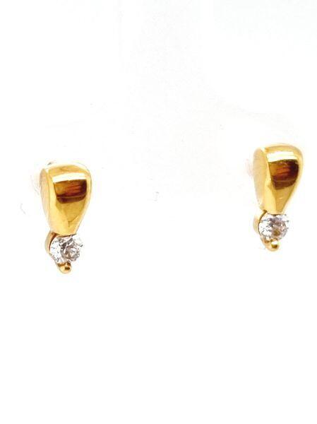 # Earrings in 18K yellow gold with 0.06ct diamonds diamonds