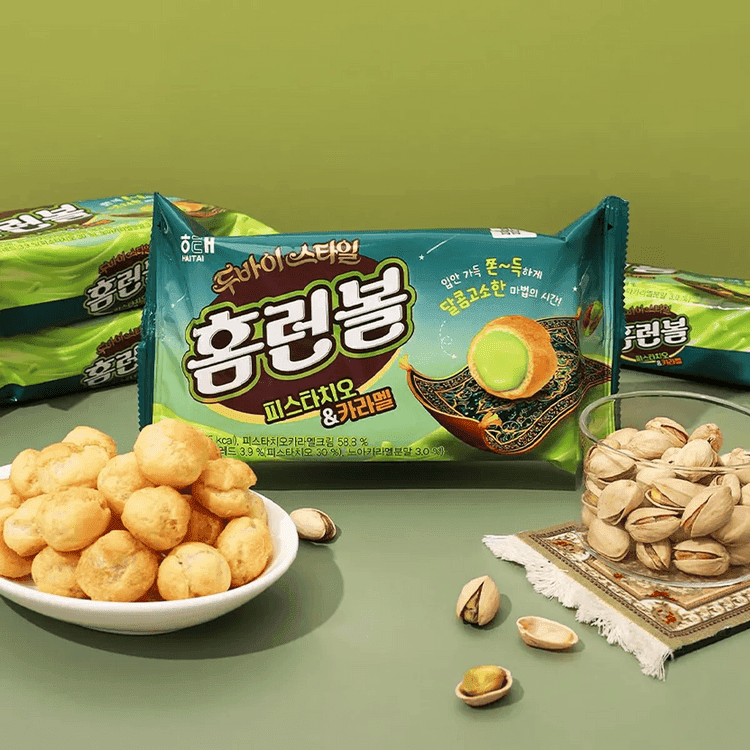 HAITAI Pistachio and Caramel Balls - 44g - Made in Korea