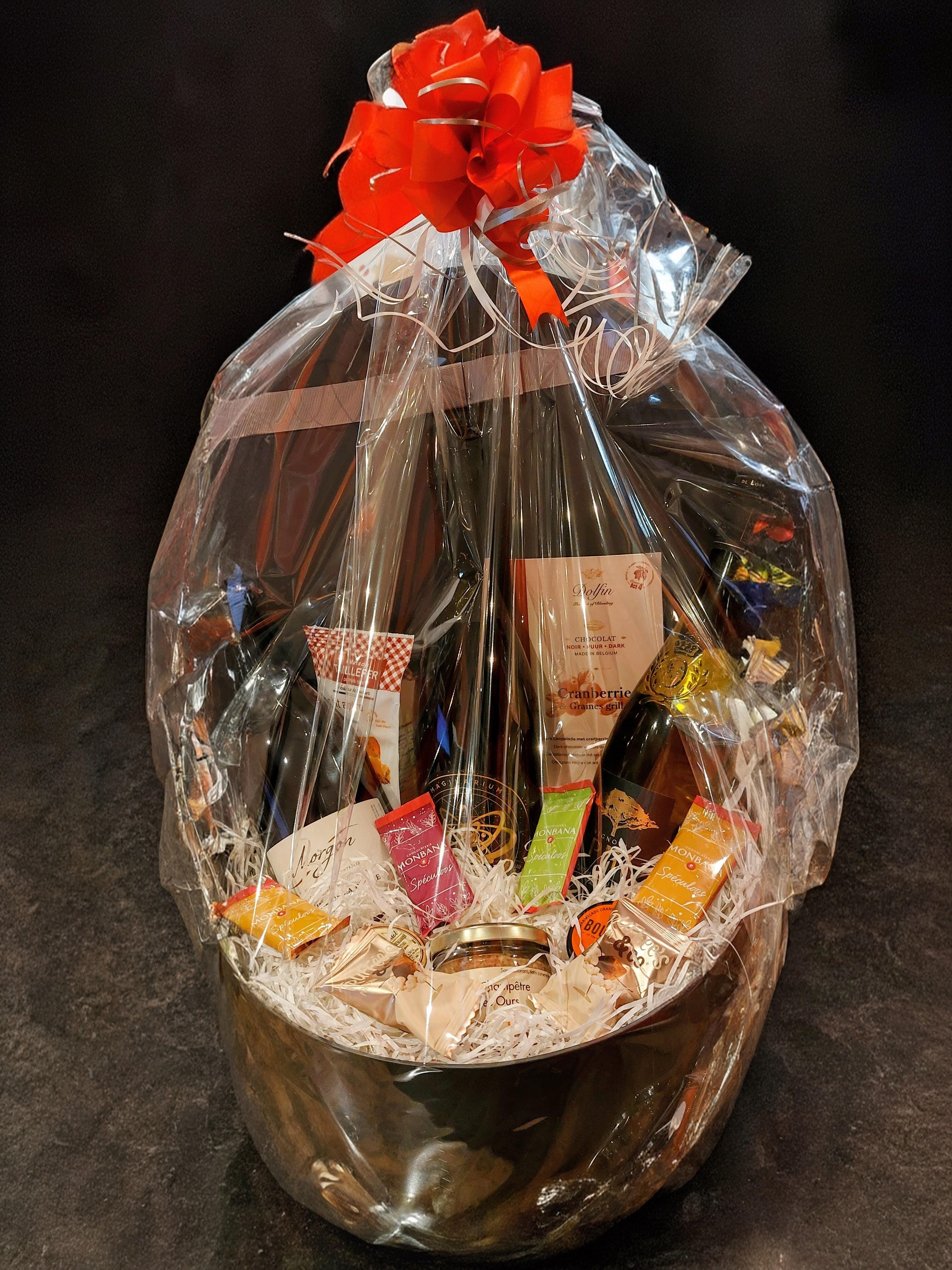 COFFRET ROND OMBRE ET LUMIERE GRIS VERNIS +RUBAN 