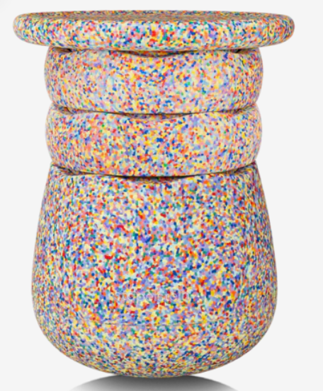 Stapelstein Dynamic all – Modular stool for movement and concentration for all ages. Color: Confetti