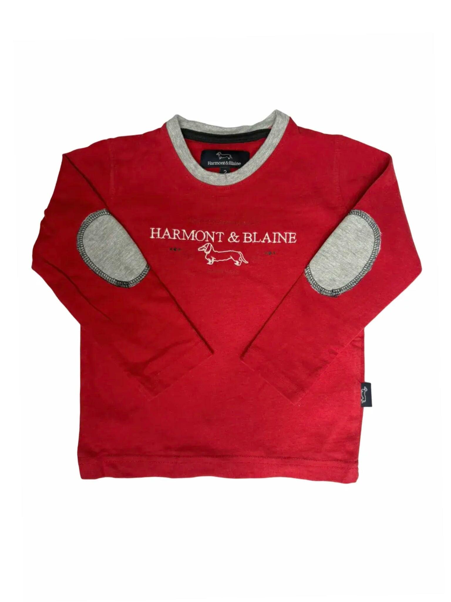 Harmont & Blaine T-shirt rouge à manches longues (2Y)