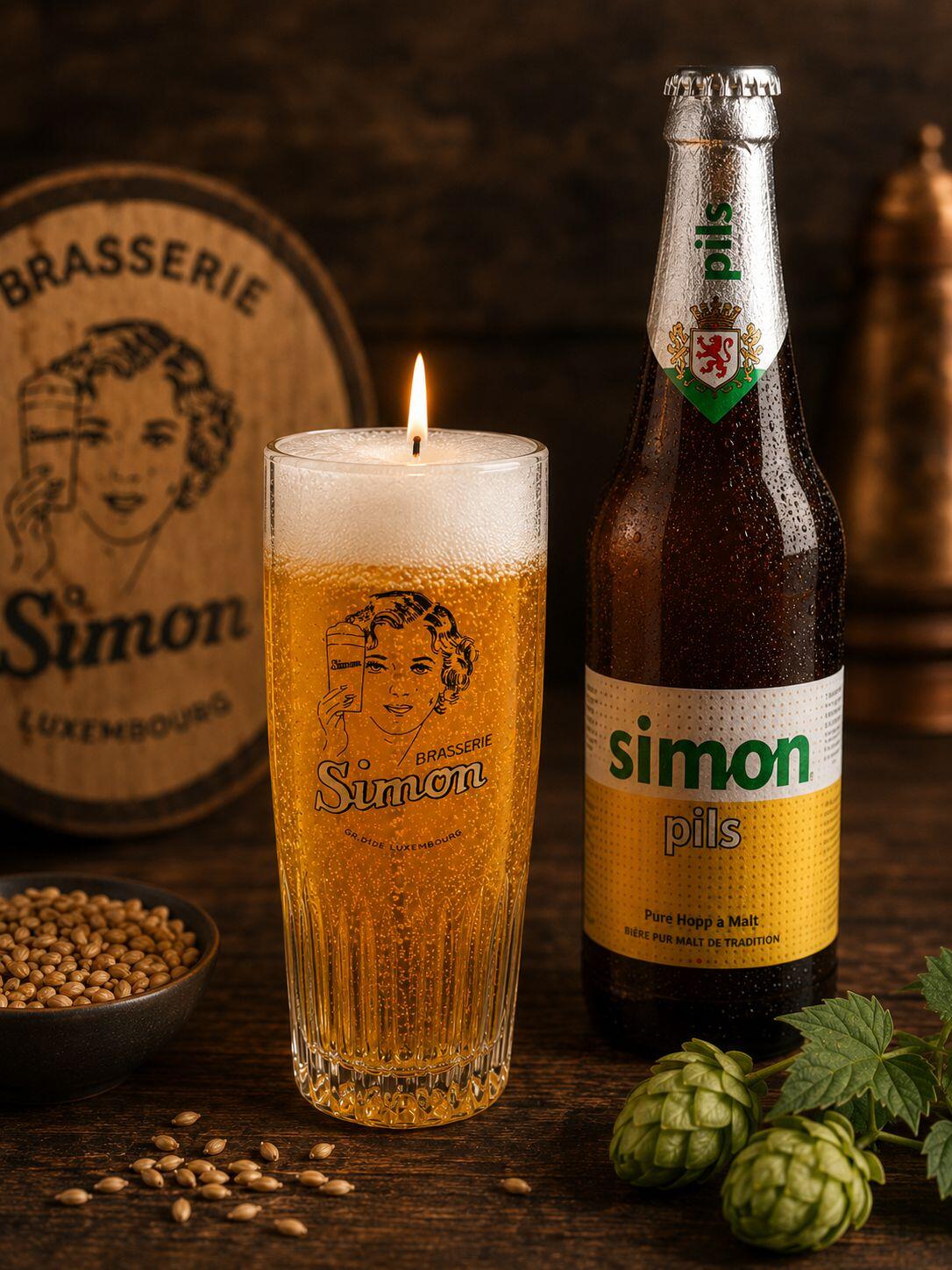 Bierkerze "Pintglas" - Simon 