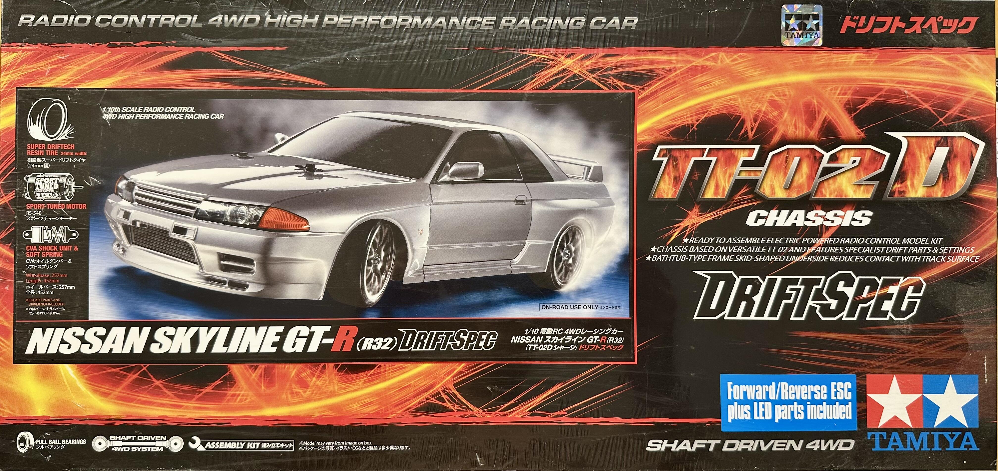 Tamiya 58651 RC Nissan Skyline GT-R (R32) TT-02D Kit