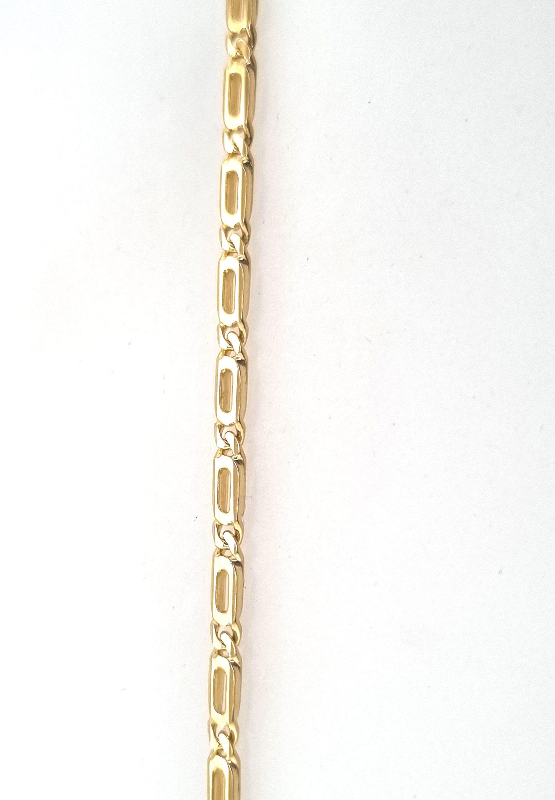 Bracelet 18.5 cm in 18K yellow gold