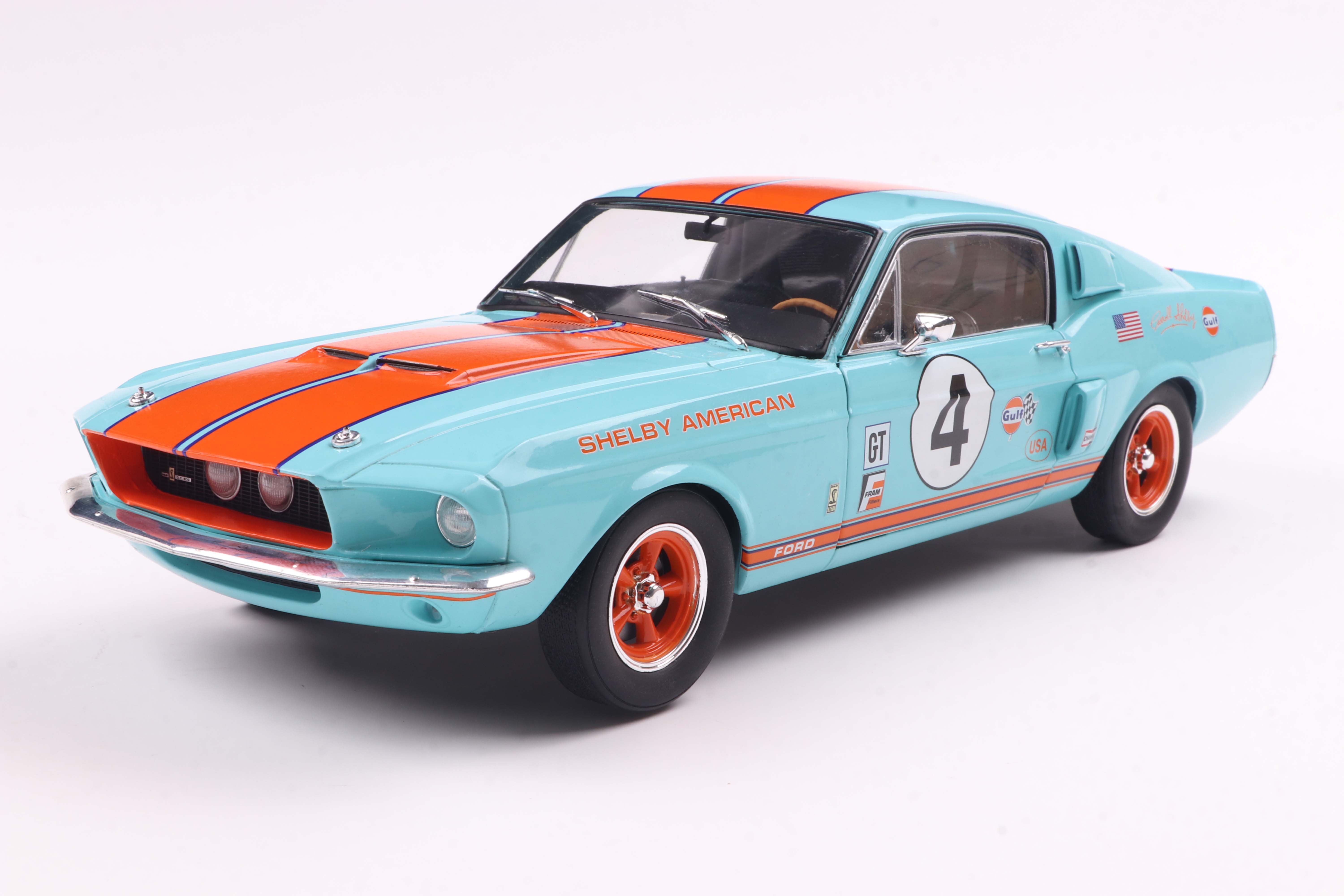 Solido - #S1802911 - 1967 Shelby Mustang GT500 - Gulf Racing Tribute - 1/18