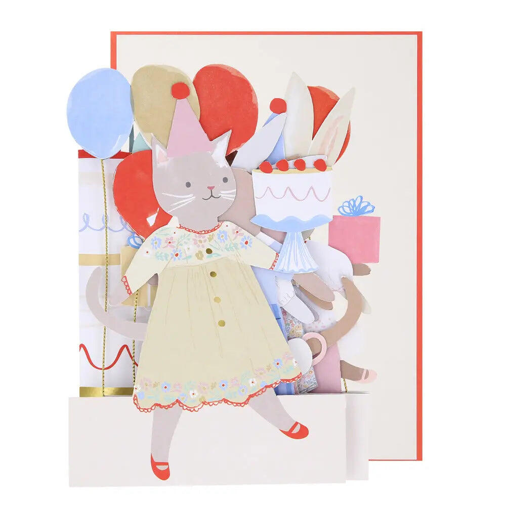 Animal friends birthday card