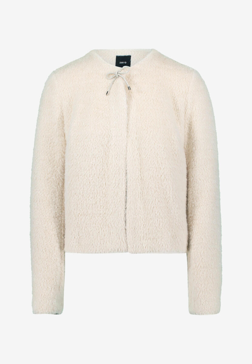 Cardigan en tricot avec nœud