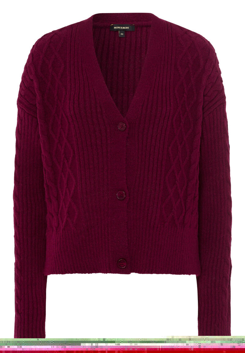Cardigan en maille câblée