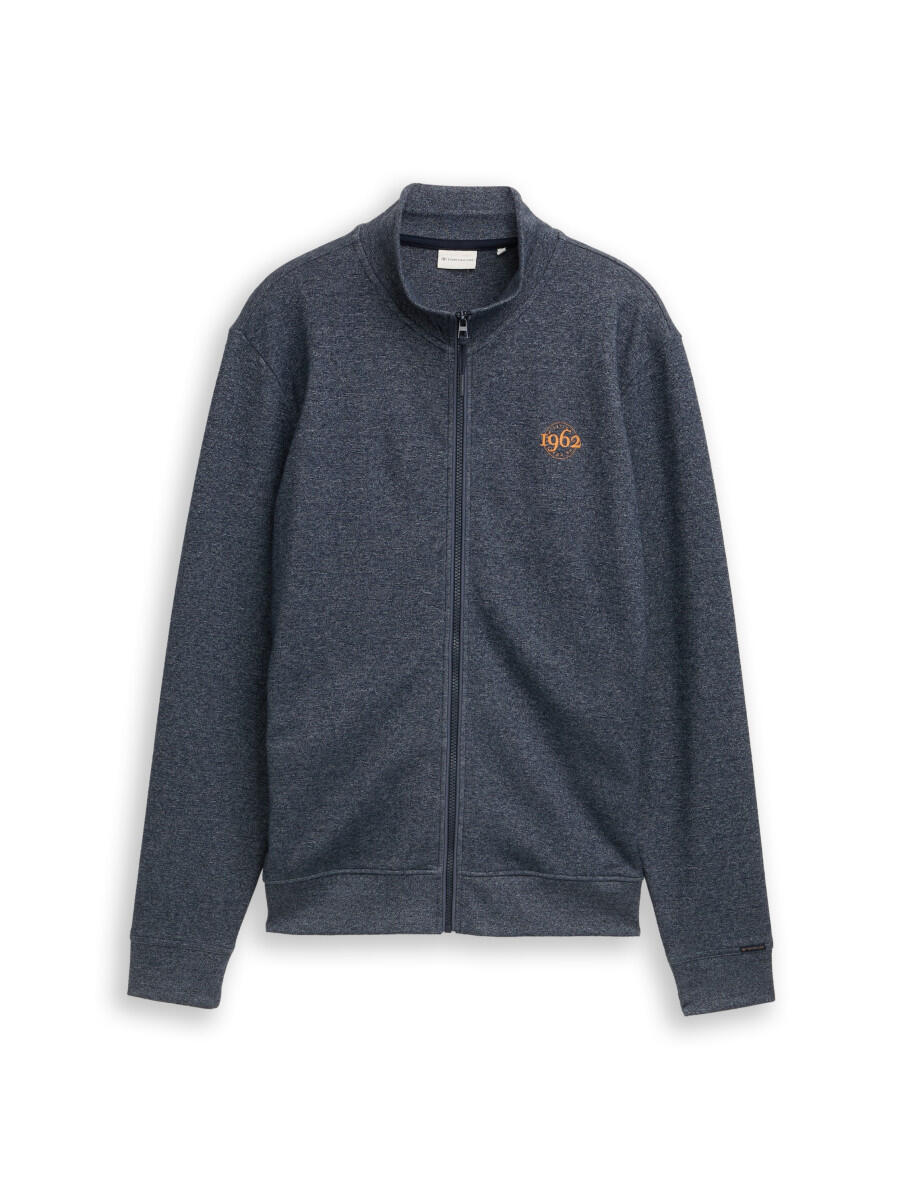 Veste en sweat à aspect mélangé