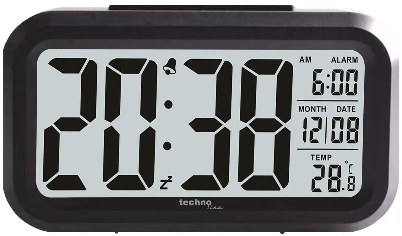 Technoline quartz alarm clock, model WT 400, black