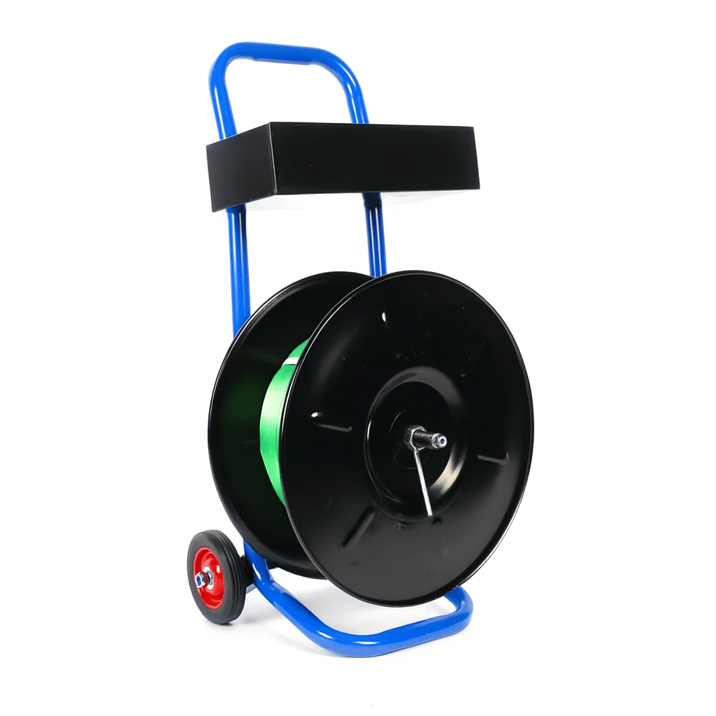 Varan Motors - SC001 Plastic and steel strapping unwinder – Unwinder cart for banding strap for coils with a 20 cm inner diameter