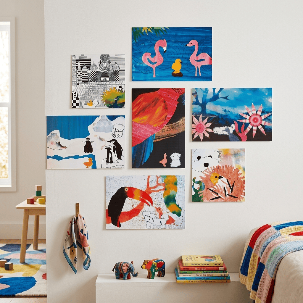 Voyage de rêve : Limited Edition Décoration murale pour chambre d'enfant (128 x 113 cm)
