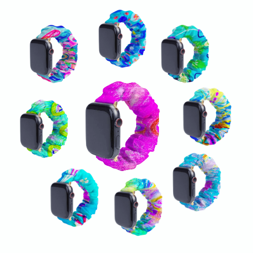 Art Edition scrunchie pour Apple Watch