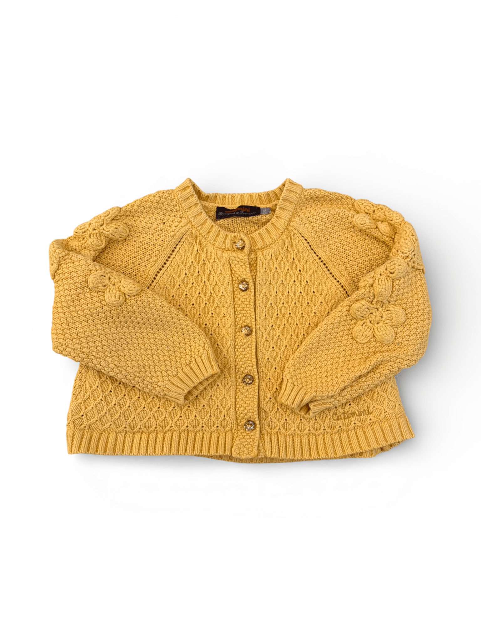 Catimini Senfgelb Strickcardigan (2Y / 86)