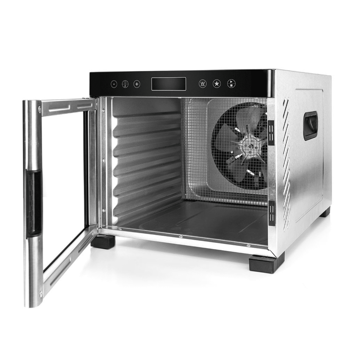 Rommelsbacher DA 950 Dörrautomat – 700 W, 5 Edelstahl-Dörrgitter, Temperaturregelung 35–75 °C, Timer