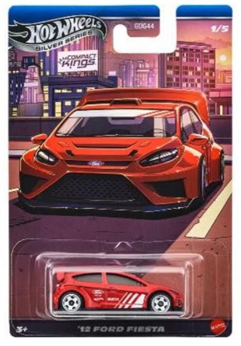 
Hot Wheels Silver Series - #JLT20 JKX58 - '12 Ford Fiesta - Compact Kings - 1/64
