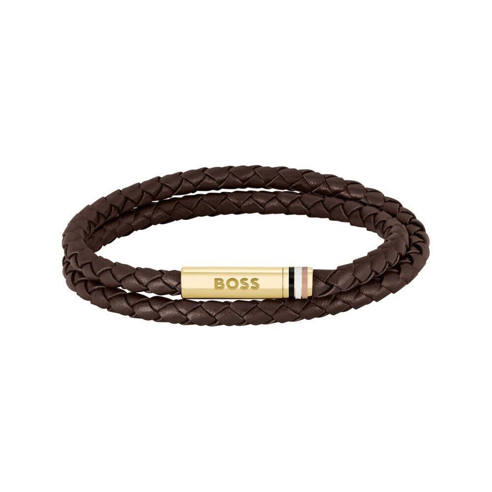 BOSS - 1580670S - Armband - Herren - braun - 17,5cm - ARES