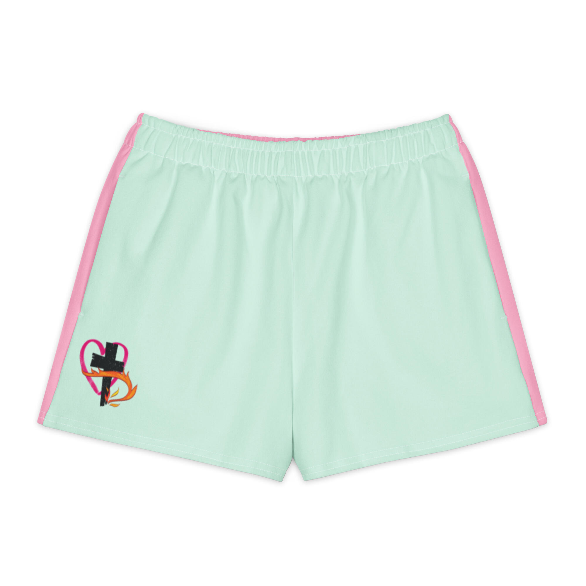 Hearts Afire Shorts de plage en coton: Lime Juice