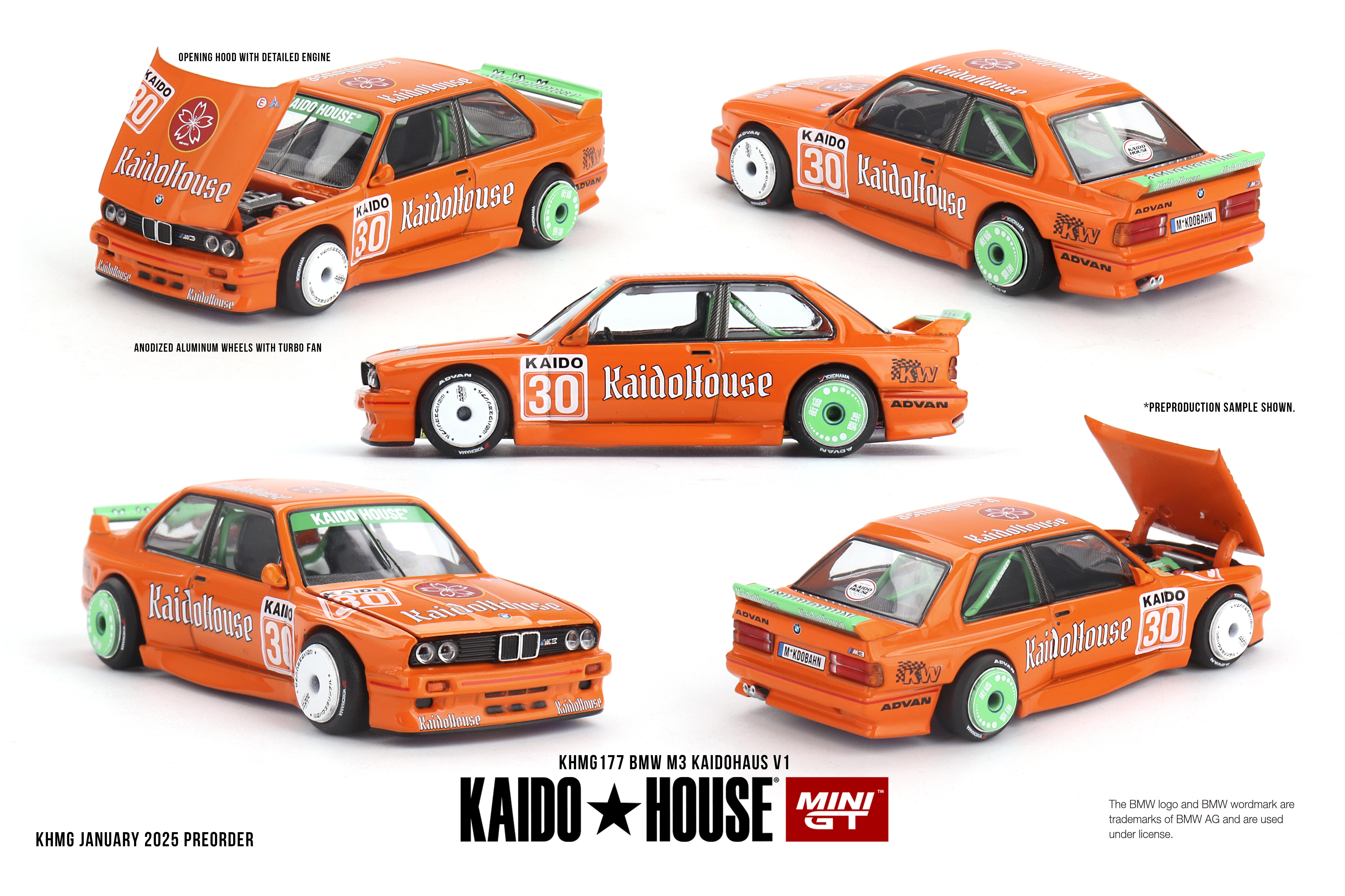 Kaido★House / Mini GT - #KHMG177 - BMW M3 KaidoHaus V1 - 1/64
