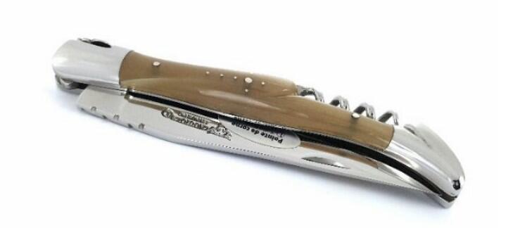 Tire-bouchon 2 pieces 12cm Inox RF Pointe de corne