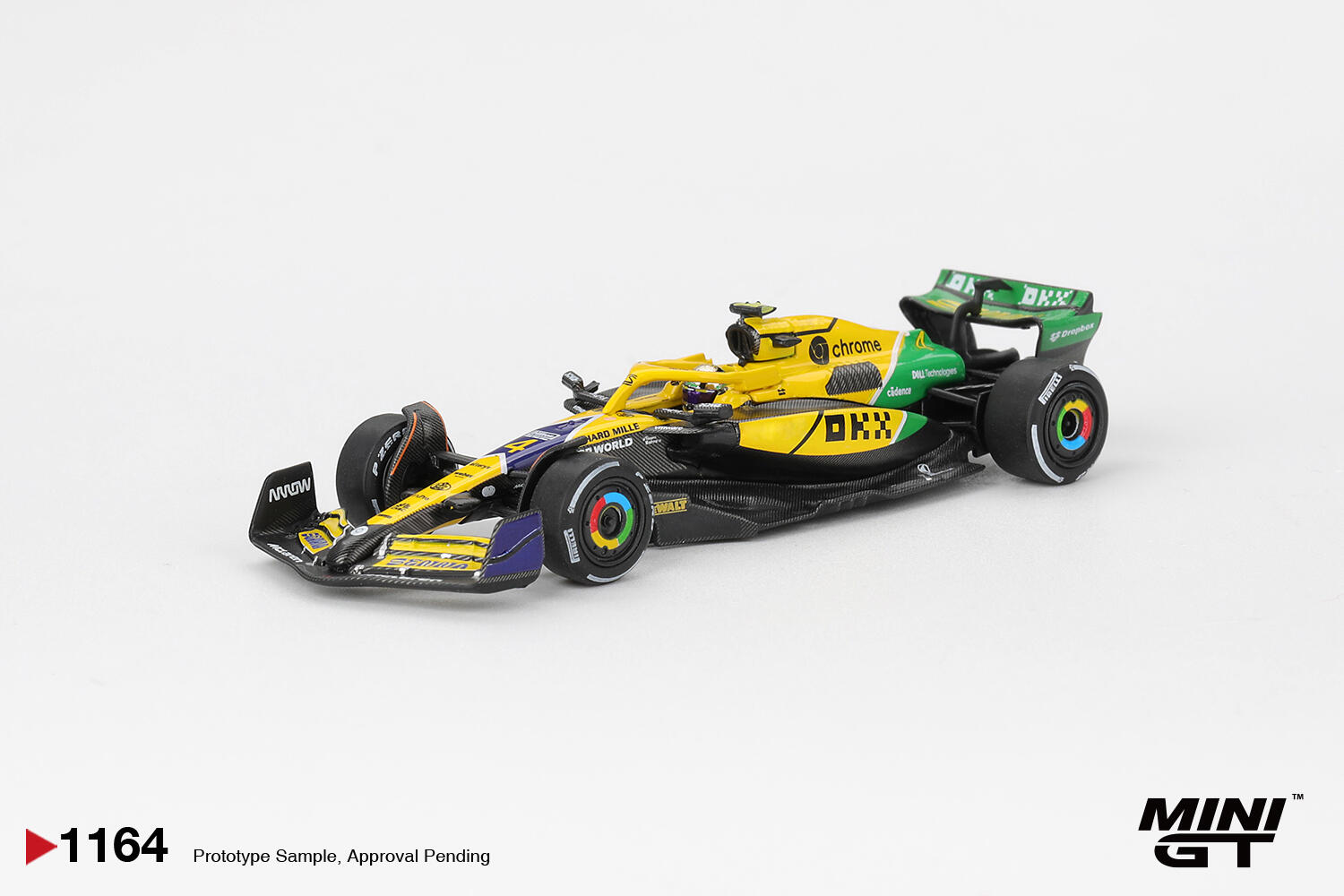 Mini GT - #MGT01164-L - McLaren MCL38 #4 - 2024 F1 Monaco GP - Lando Norris - 1/64