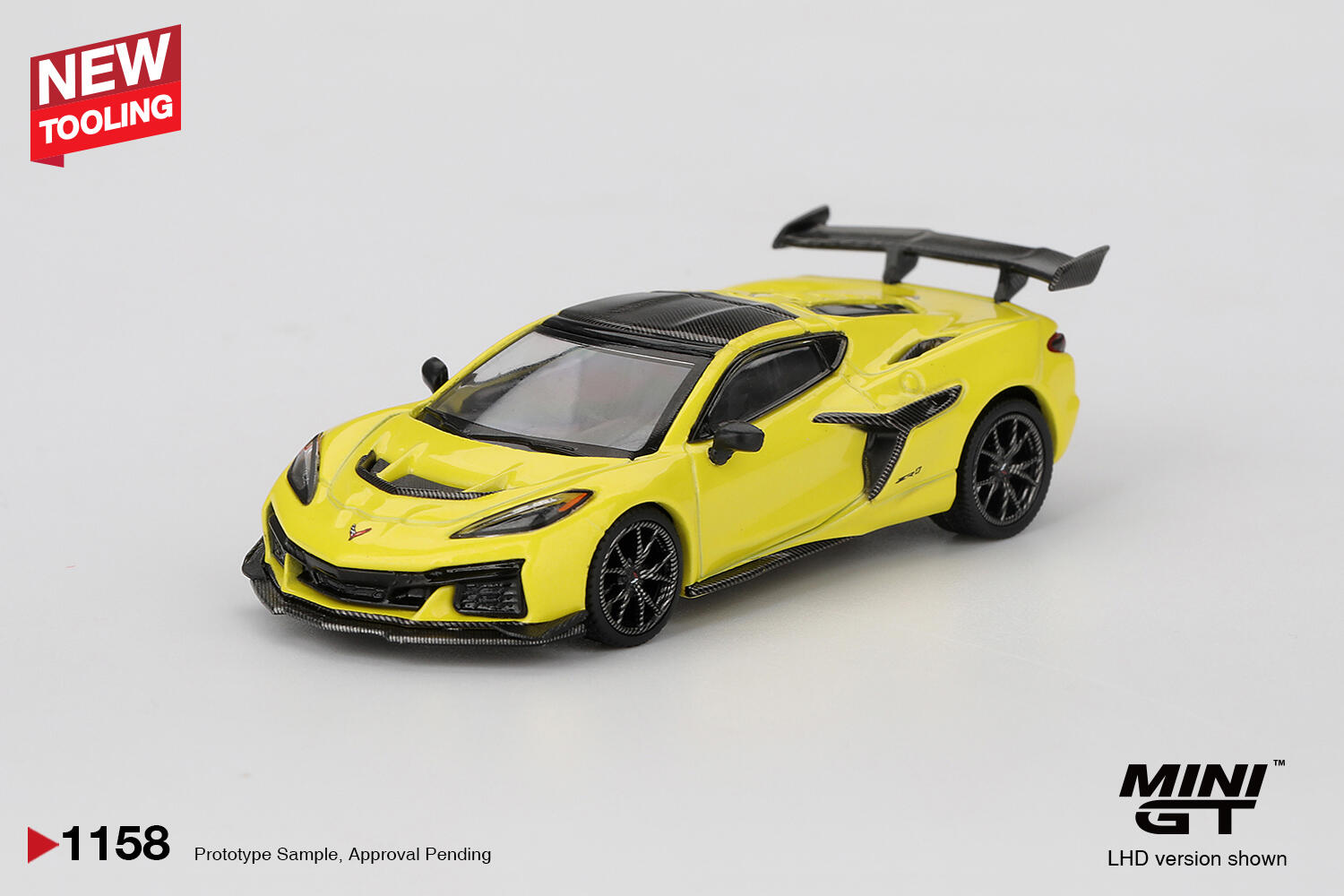 Mini GT - #MGT01158-L - Chevrolet Chevy Corvette ZR1 - Accelerate Yellow - 1/64