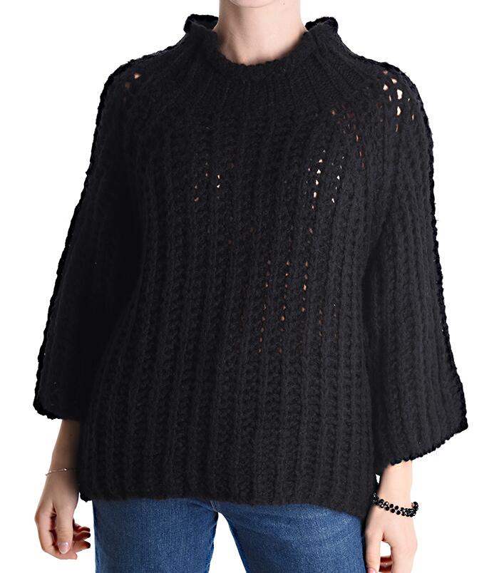 Black sweater knit best sale